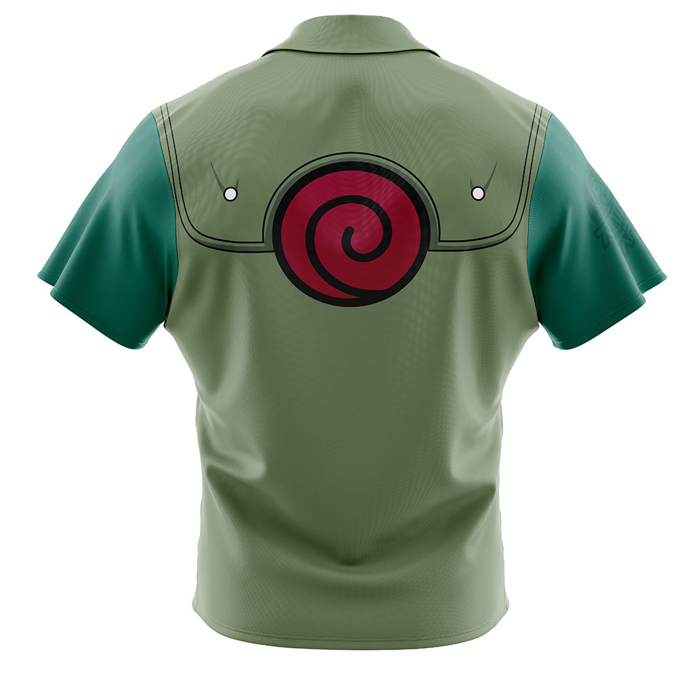 Rock Lee Vest Shippuden Button Up Hawaiian Shirt