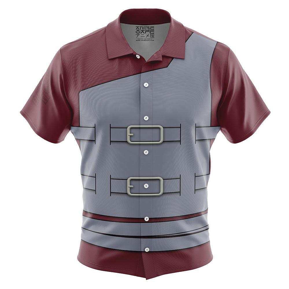 Gaara Shippuden Button Up Hawaiian Shirt