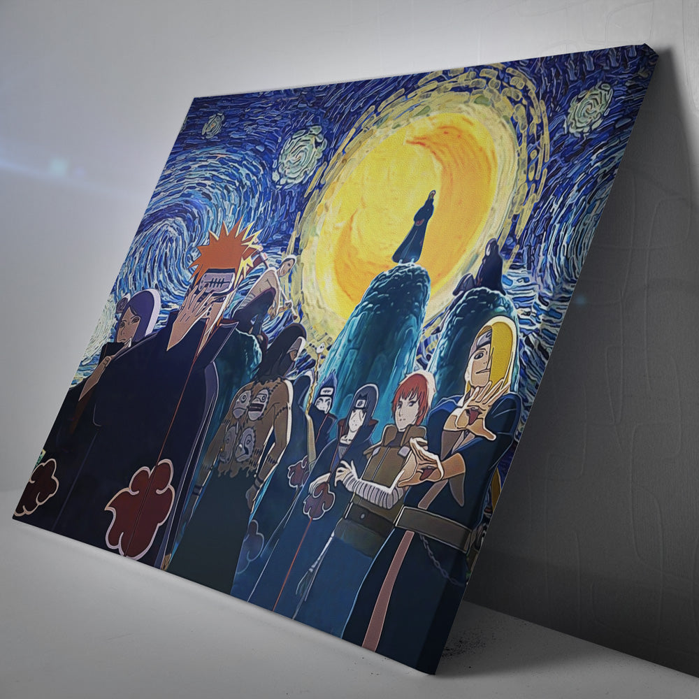 Akatsuki Ultimate Ninja Storm Naruto Starry Night Canvas Print Wall Art
