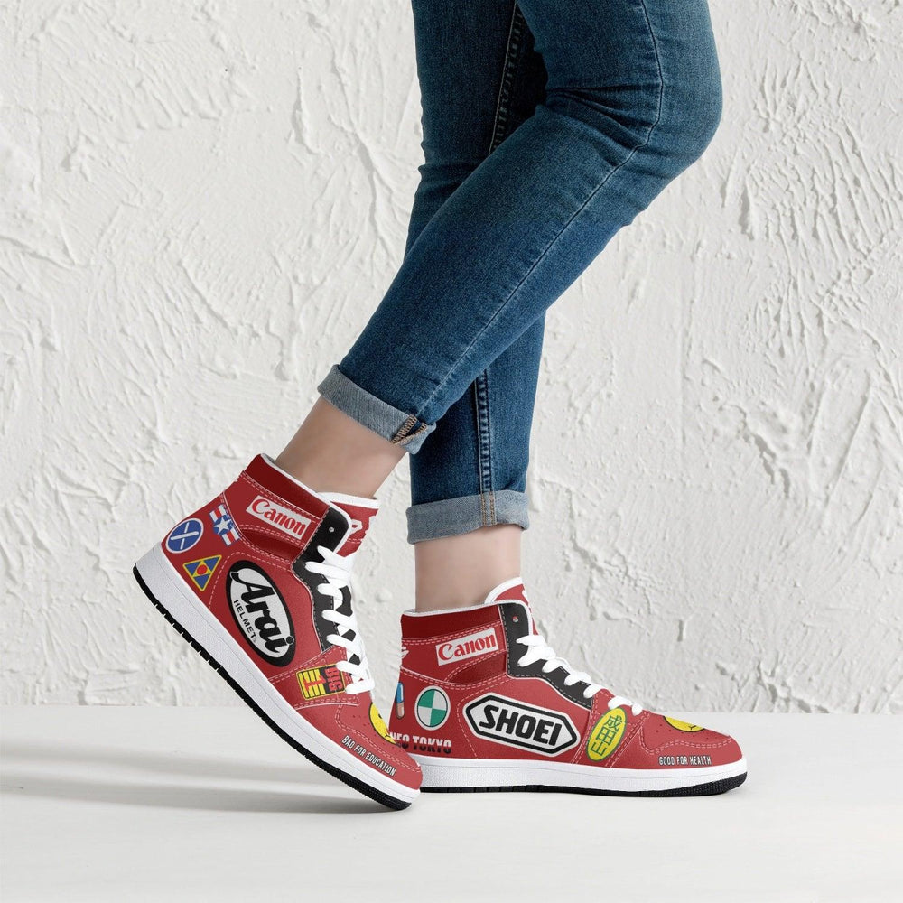 Akira Kaneda Bike Decals Mid 1 Basketball Shoes