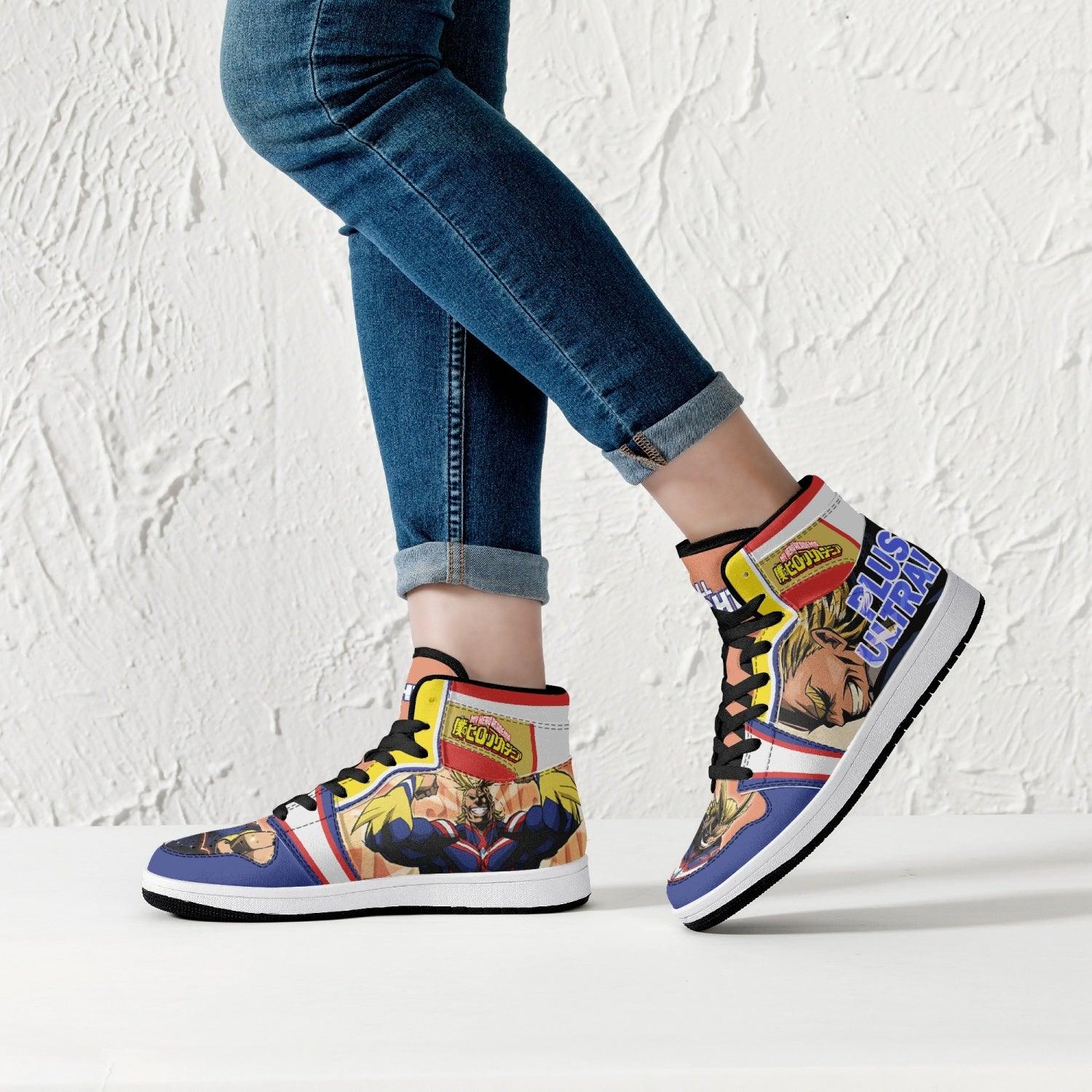 All Might Plus Ultra My Hero Academia Mid 1 Basketball Shoes