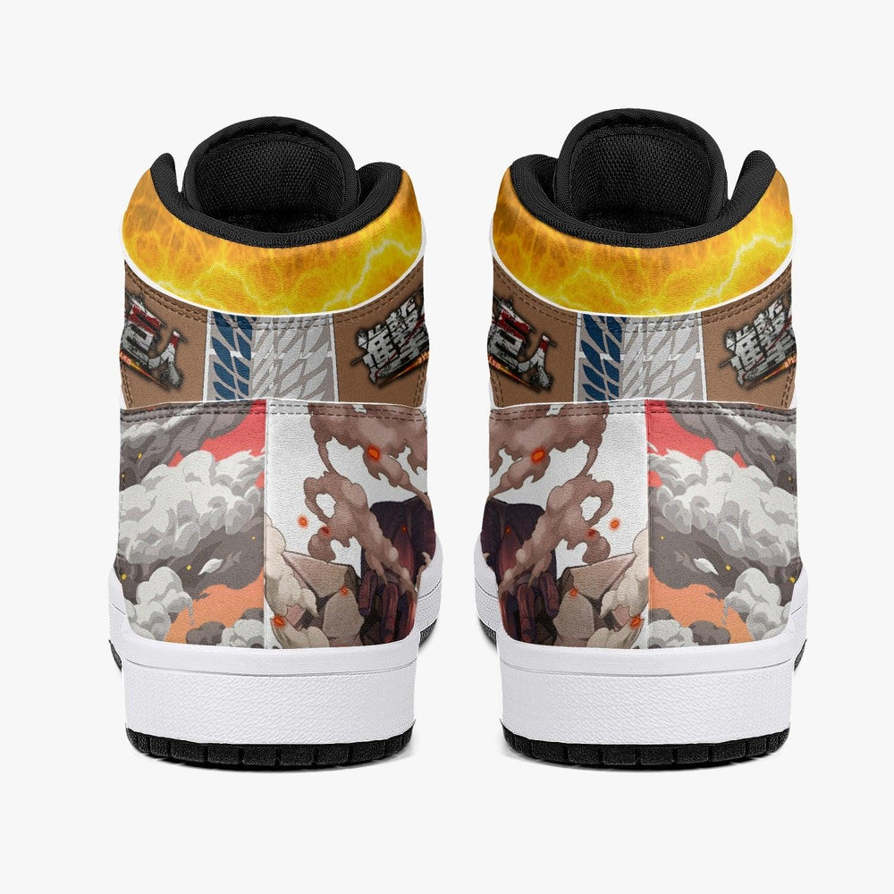 Bertholdt Hoover Colossal Titan Shingeki no Kyojin Mid 1 Basketball Shoes