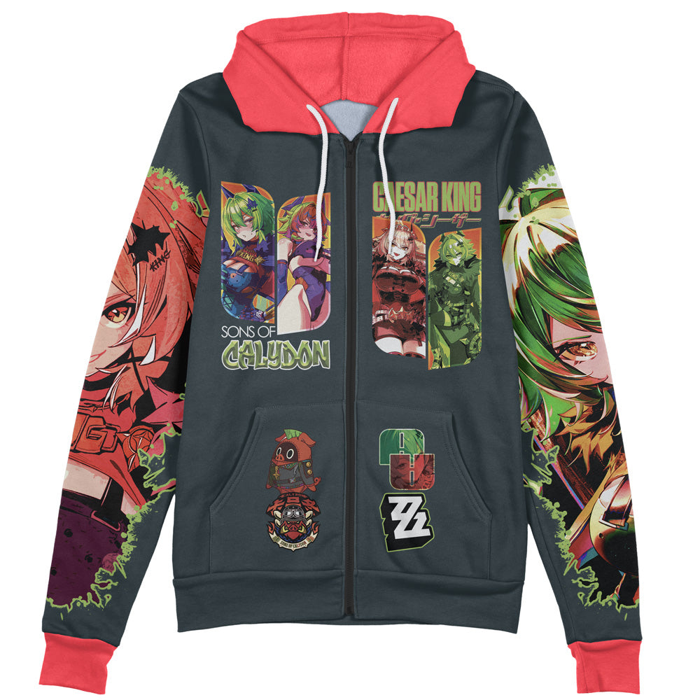 Caesar King Zenless Zone Zero Streetwear Zip Hoodie Jacket