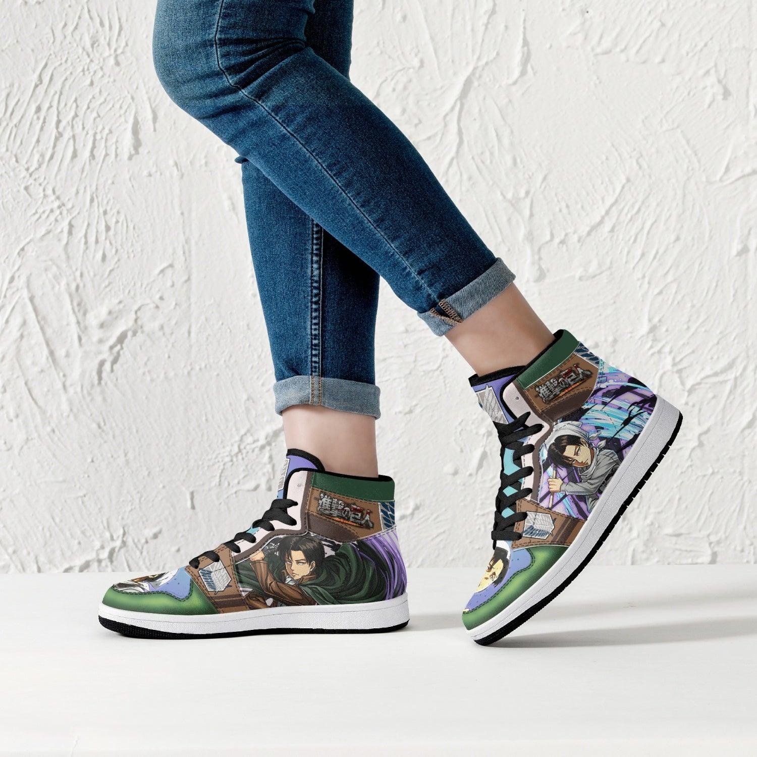 Captain Levi Cleaner Shingeki no Kyojin Mid 1 Basketball Shoes