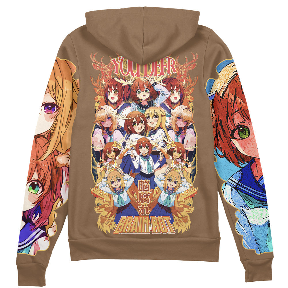 My Deer Friend Nokotan Streetwear Zip Hoodie Jacket