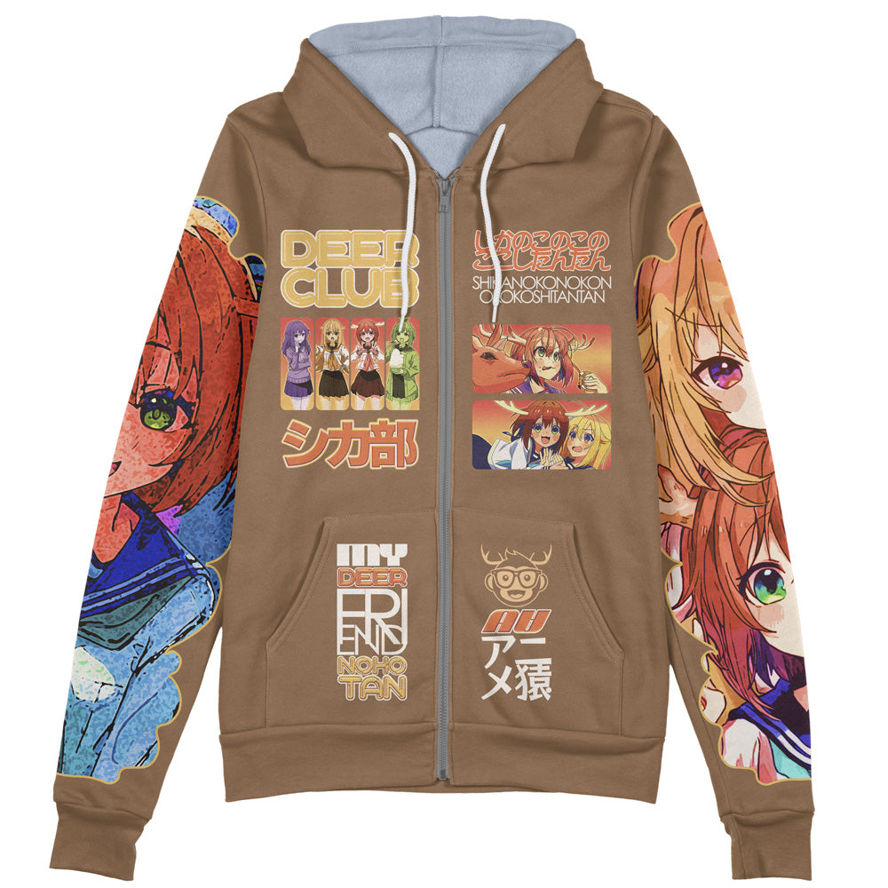 My Deer Friend Nokotan Streetwear Zip Hoodie Jacket