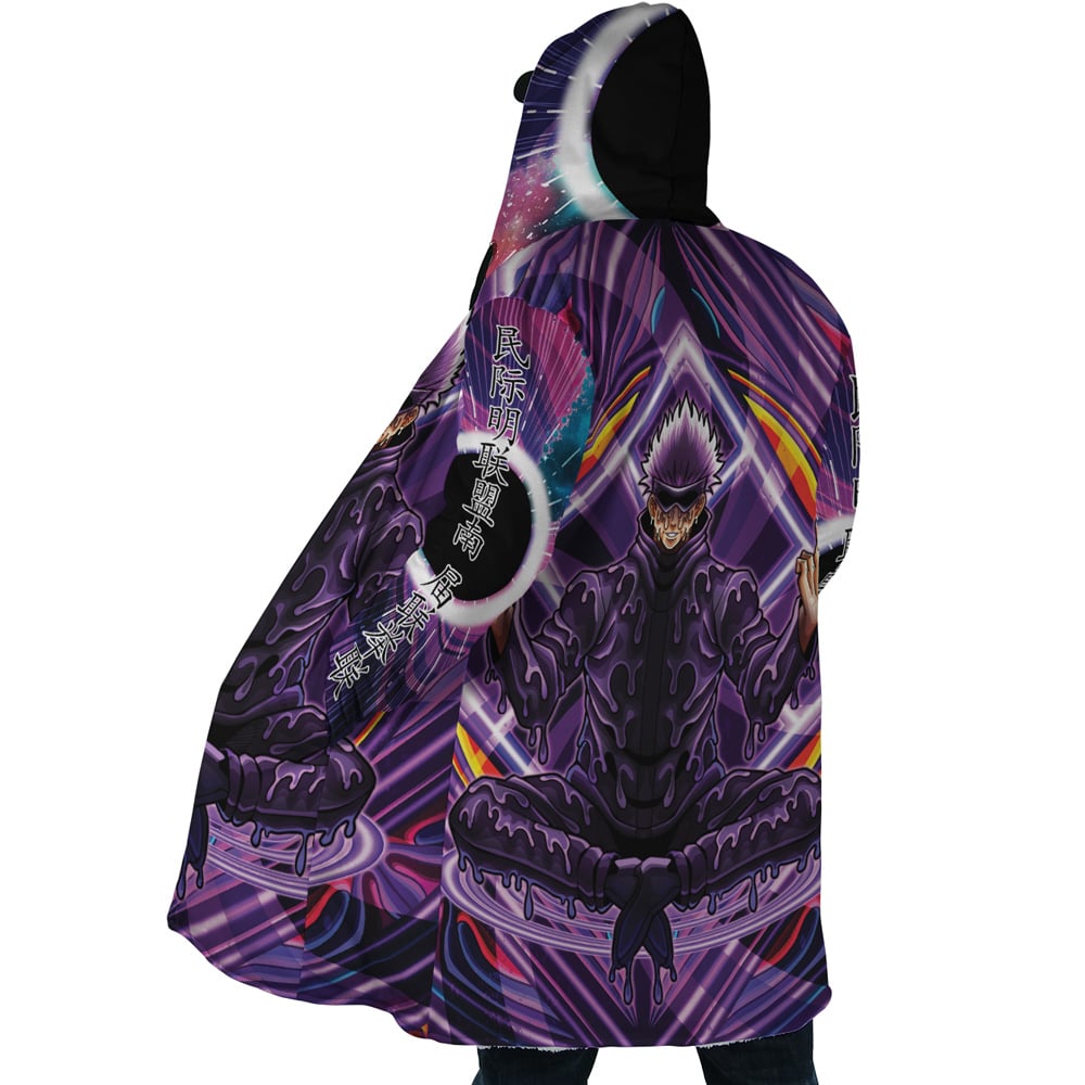Trippy Meditating Gojo Satoru Jujutsu Kaisen Dream Cloak Coat