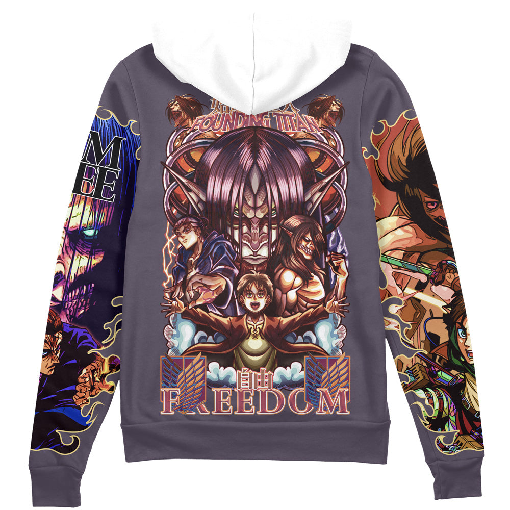Eren Yeager Story Attack on Titan Streetwear Zip Hoodie Jacket