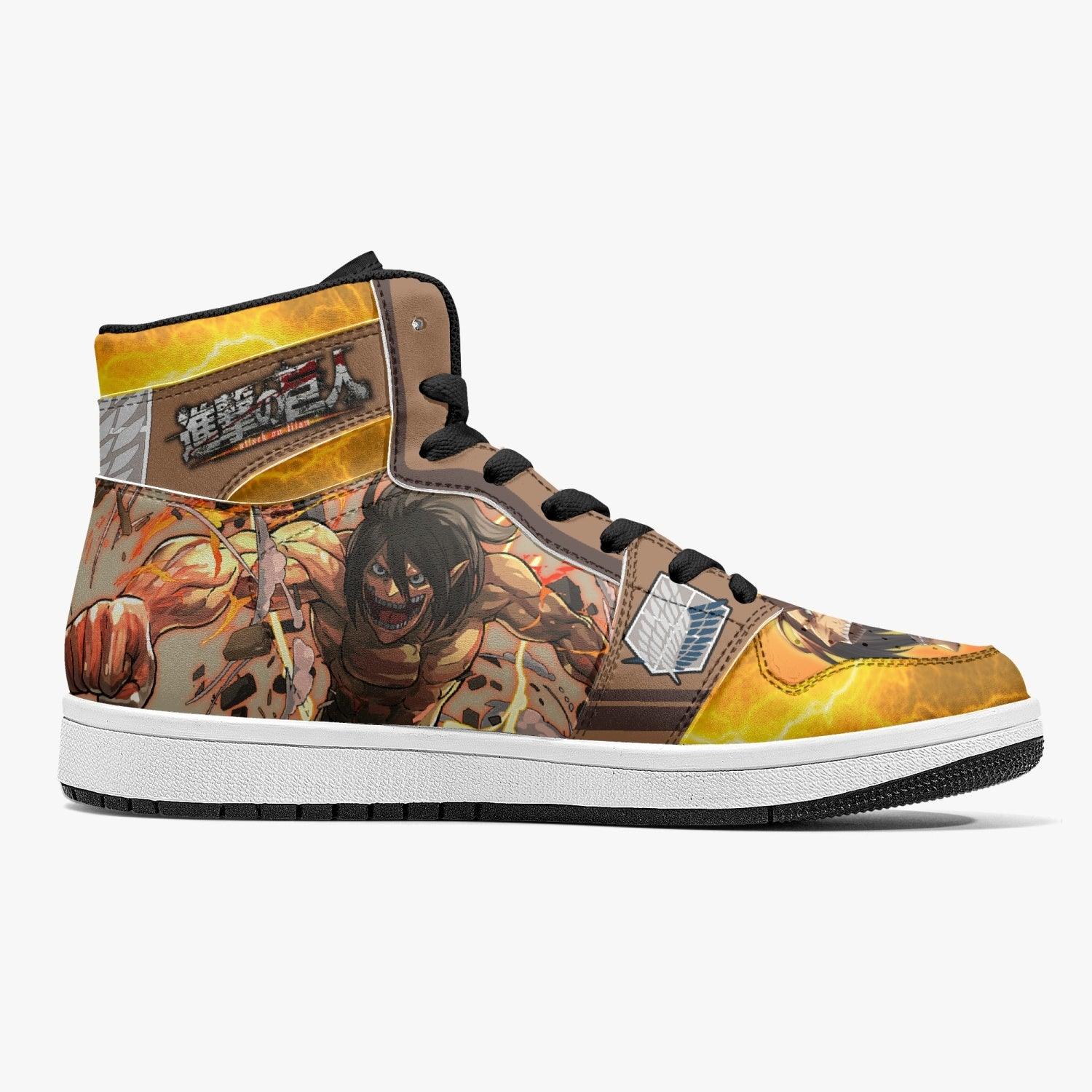 Eren Yeager Attack Titan Shingeki no Kyojin Mid 1 Basketball Shoes