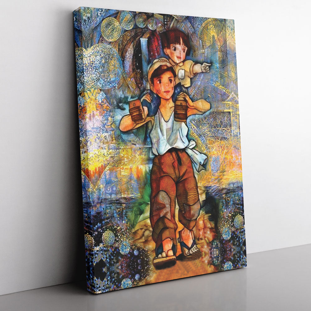 Grave of the Fireflies Studio Ghibli Canvas Print Wall Art