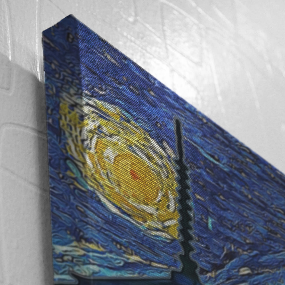 Happy Bonding Gintama Starry Night Canvas Print Wall Art