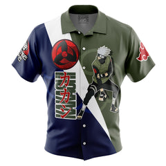 Hatake Kakashi Shippuden Button Up Hawaiian Shirt
