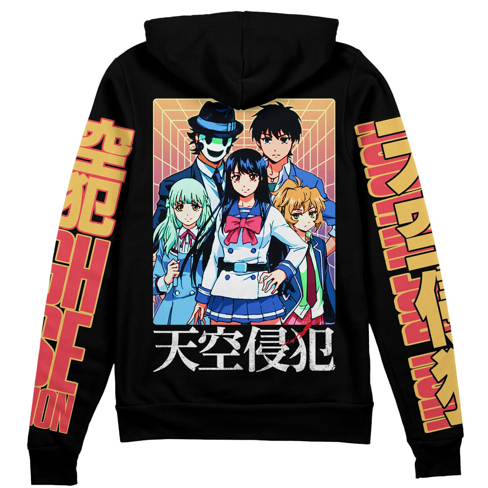 High-Rise Invasion" Streetwear Zip Hoodie Jacket