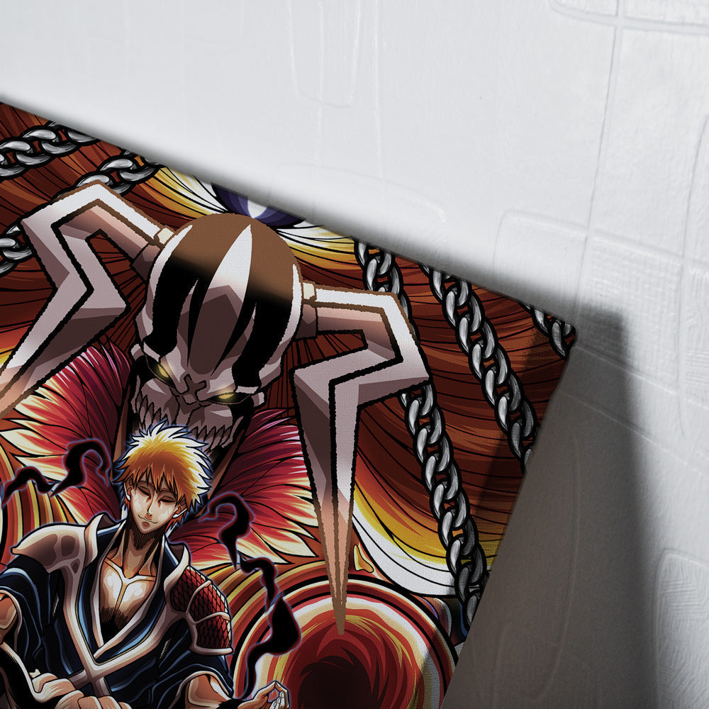 Ichigo True Shikai Bleach Vertical Canvas Print Wall Art