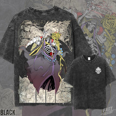 Kitsukai Ainz Ooal Gown Graphic Tee_ Vintage Wash Organic Cotton Anime Shirt