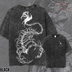 Kitsukai Eren Yeager Founding Titan Graphic Tee – Vintage Wash Oversized Cotton Shirt