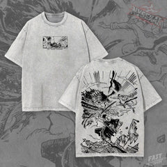 Kitsukai Graphic Tee_ Gol D. Roger vs Rocks D. Xebec God Valley Incident Print