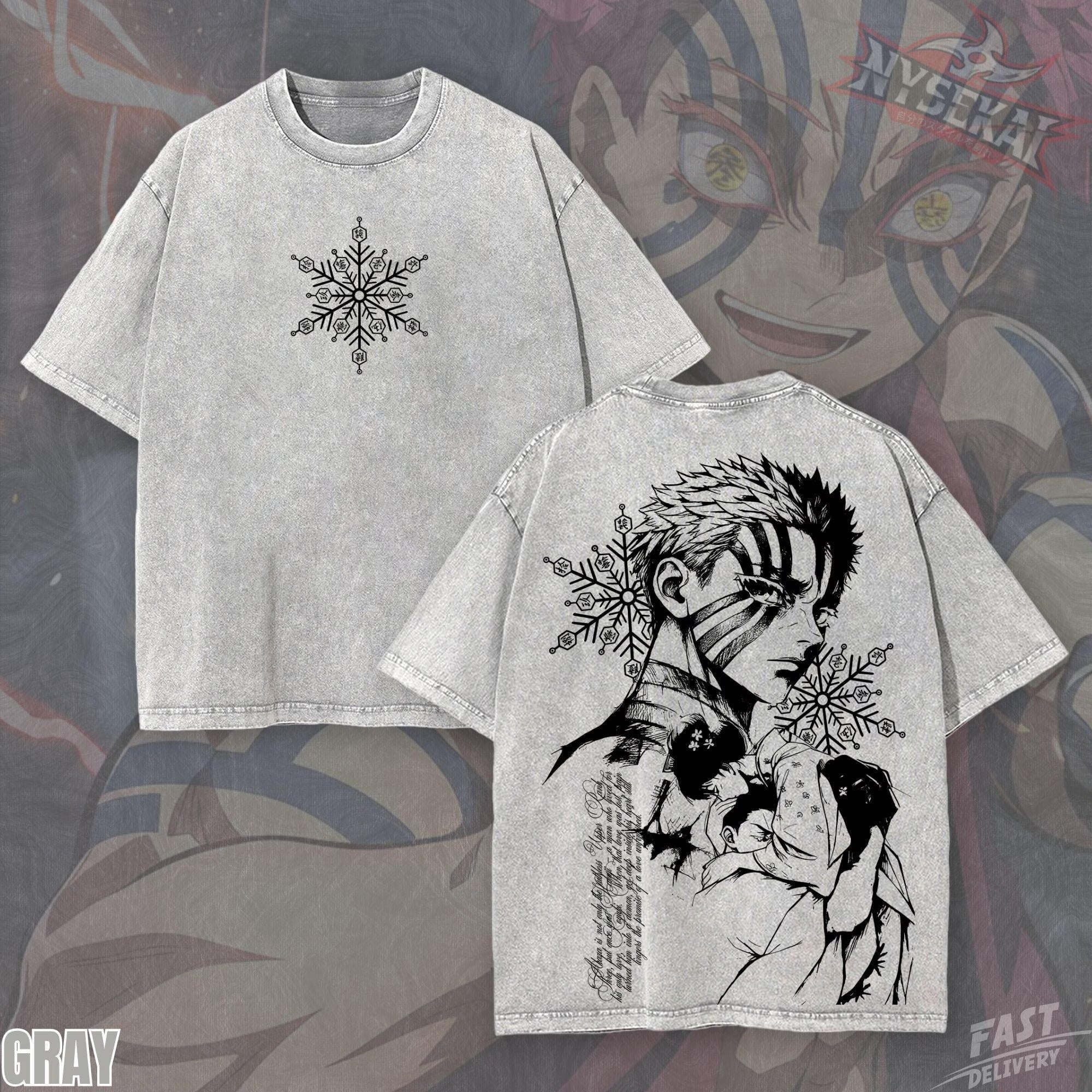 Kitsukai Akaza Upper Moon Three Hakuji Koyuki Pump Cover Oversized Vintage Wash Heavyweight Graphic Tee