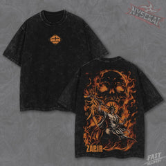 Kitsukai Kenpachi Zaraki Bleach TYBW Squad 11 Captain Vintage Wash Heavyweight Graphic Tee Pump Cover