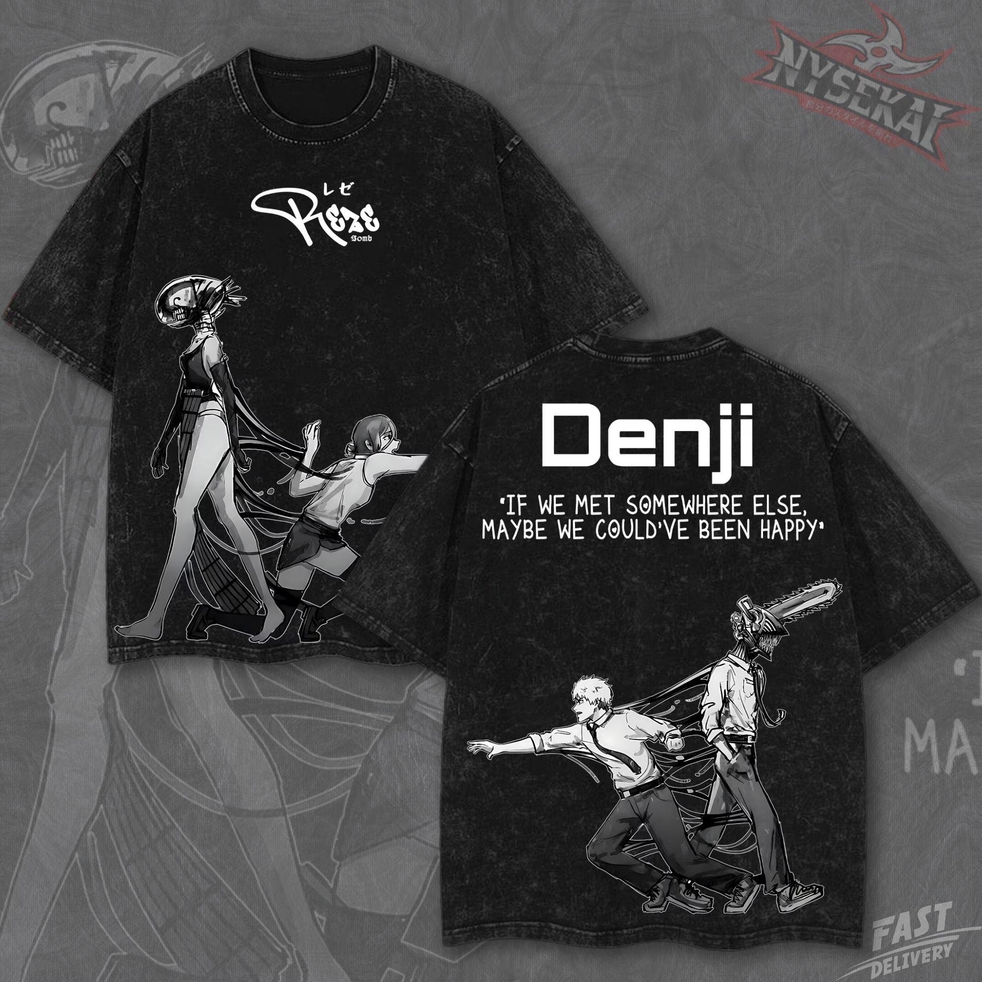Kitsukai Denji Reze Bomb Girl Tragic Romance Heavyweight Graphic Tee Pump Cover