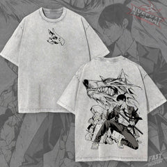 Kitsukai Fox Pact Hunter Anime Streetwear Shirt Dark Manga Graphic Tee