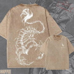 Kitsukai Eren Yeager Founding Titan Graphic Tee – Vintage Wash Oversized Cotton Shirt
