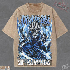 Kitsukai Son Gohan Super Saiyan Beast T-Shirt_ Organic Cotton Anime Print