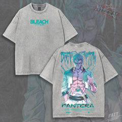 Kitsukai Grimmjow Jaegerjaquez Pantera Destruction Vintage Wash Heavyweight Graphic Tee Pump Cover