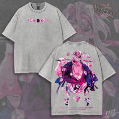 Kitsukai Tengen Uzui Sound Hashira Flamboyant Crystals Vintage Wash Heavyweight Graphic Tee Pump Cover