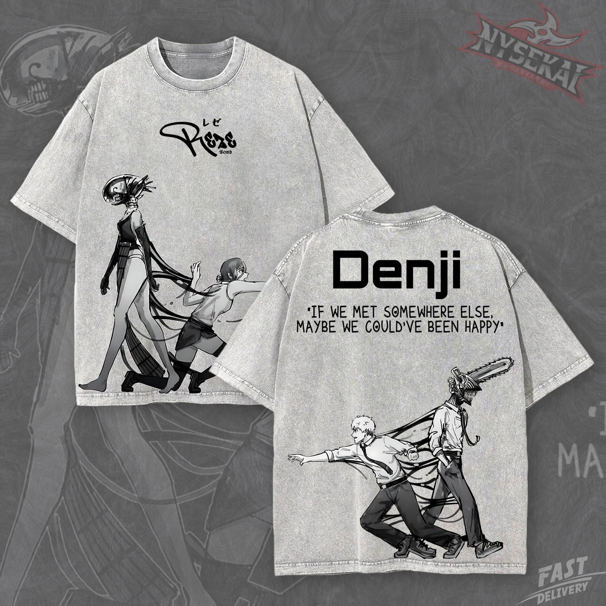 Kitsukai Denji Reze Bomb Girl Tragic Romance Heavyweight Graphic Tee Pump Cover