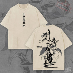 Kitsukai Sake Blossom Captain Anime Streetwear Shirt Soul Reaper Manga Graphic Tee