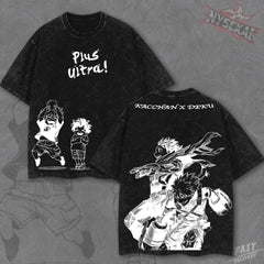 Kitsukai Kacchan x Deku Plus Ultra Vintage Wash Heavyweight Graphic Tee Pump Cover