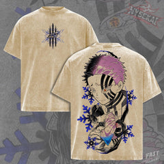 Kitsukai Akaza Hakuji Koyuki Infinite Reunion Vintage Wash Heavyweight Graphic Tee Pump Cover