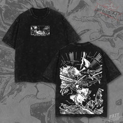 Kitsukai Graphic Tee_ Gol D. Roger vs Rocks D. Xebec God Valley Incident Print
