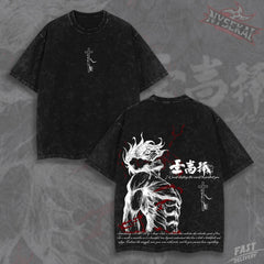 Kitsukai Eren Attack Titan Destroy World Heavyweight Graphic Tee Pump Cover