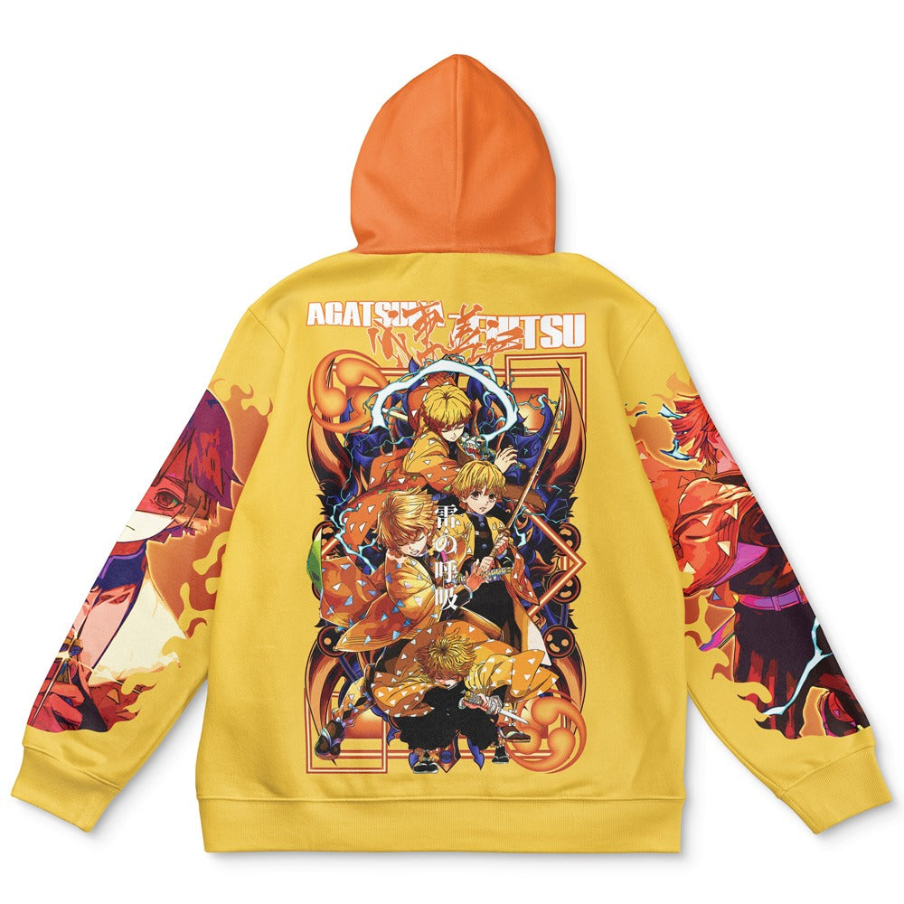 Kitsukai "Zenitsu Agatsuma (Thunder Breathing)" Demon Slayer Streetwear Hoodie