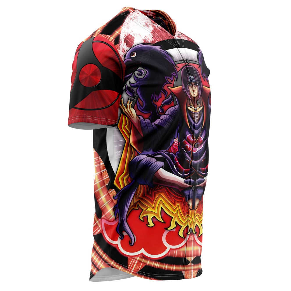 Trippy Meditating Itachi Akatsuki Baseball Jersey Without Piping