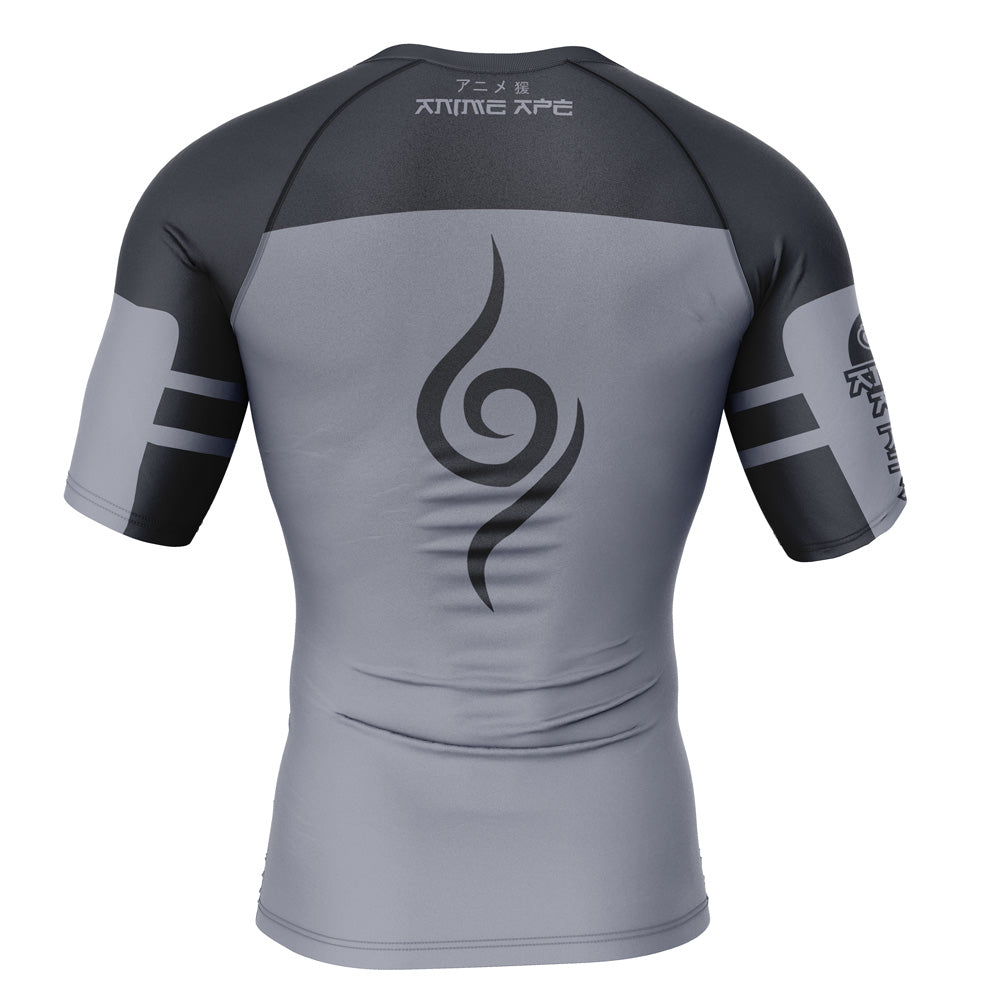Kakashi Anbu Shippuden Short Sleeve Rash Guard Compression Shirt