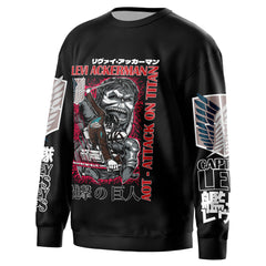 Levi Ackerman x Beast Titan Attack on Titan Streetwear Sweatshirt