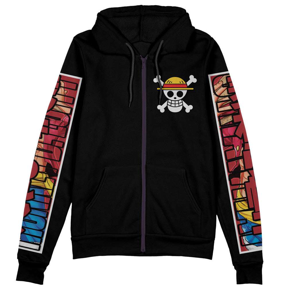 Monkey D. Luffy One Piece Streetwear Zip Hoodie Jacket