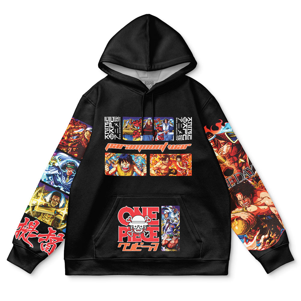 Marineford War One Piece Streetwear Hoodie