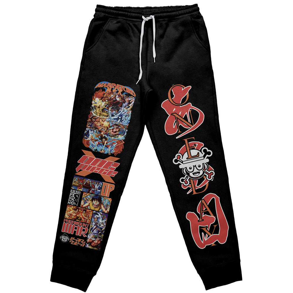 Marineford War One Piece Streetwear Sweatpants
