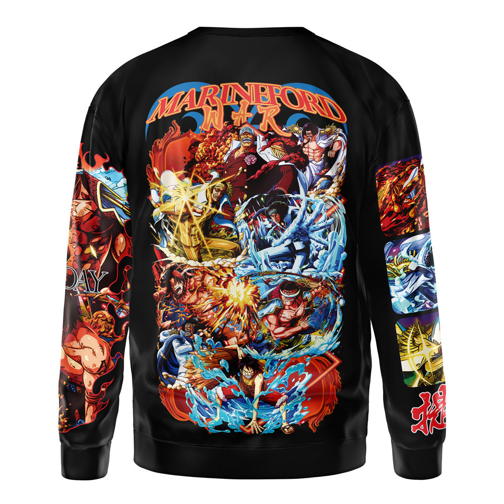 Marineford War One Piece Streetwear Sweatshirt