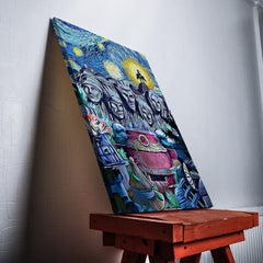 Naruto Starry Night Konoha Canvas Print Wall Art