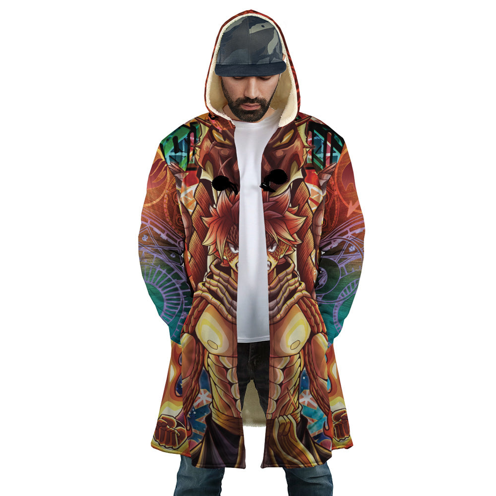 Trippy Natsu Dragneel x Igneel Fairy Tail Dream Cloak Coat