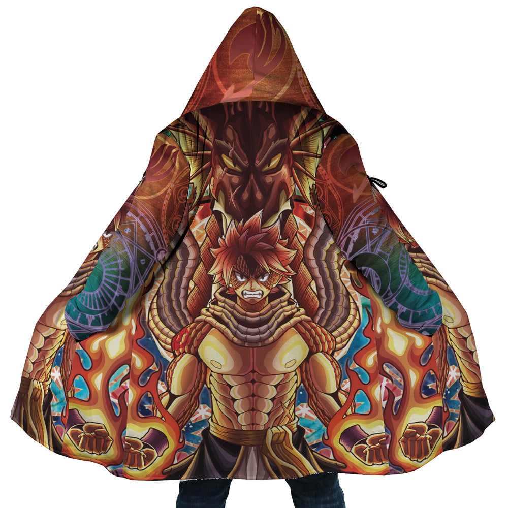 Trippy Natsu Dragneel x Igneel Fairy Tail Dream Cloak Coat
