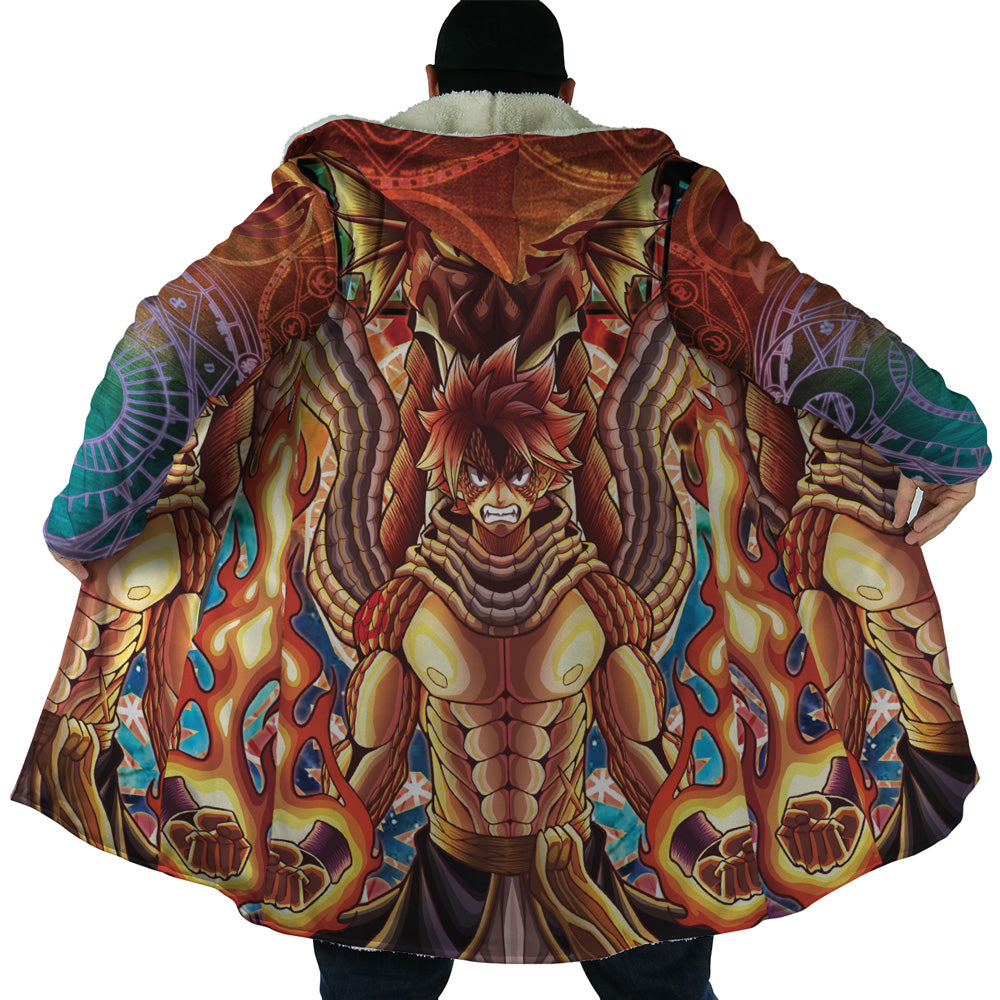 Trippy Natsu Dragneel x Igneel Fairy Tail Dream Cloak Coat
