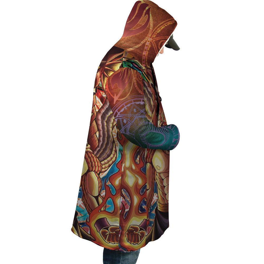 Trippy Natsu Dragneel x Igneel Fairy Tail Dream Cloak Coat
