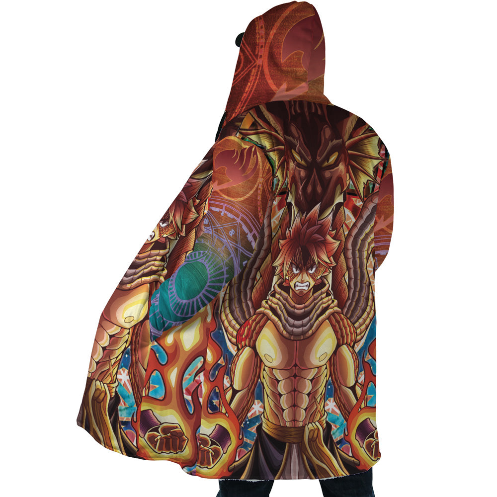 Trippy Natsu Dragneel x Igneel Fairy Tail Dream Cloak Coat