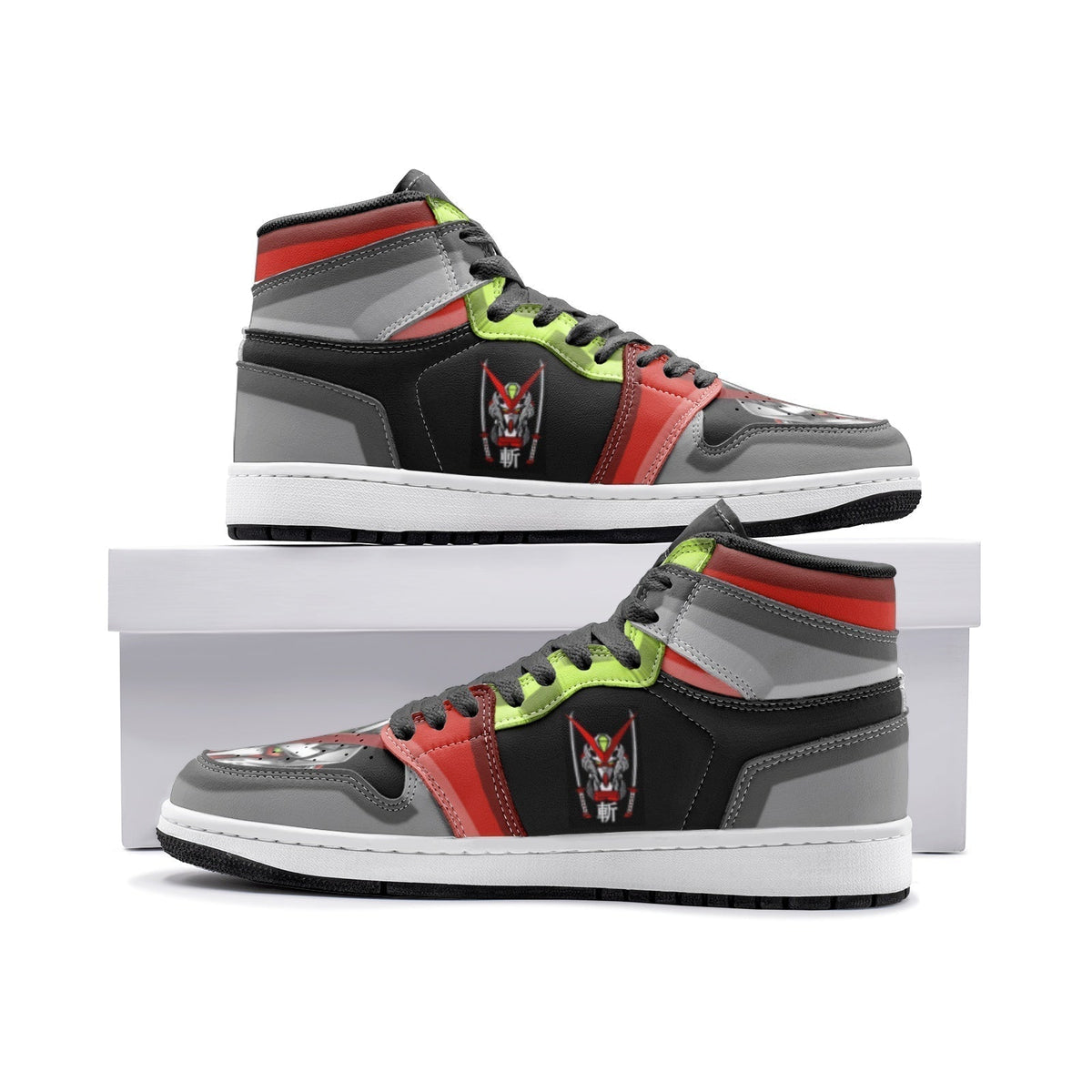 Astray Red Frame Gundam Mid 1" Basketball Shoes